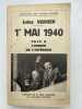 1er Mai 1940. Face à l'ennemi de l'intérieur. VERGER Jules 