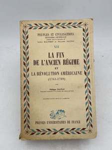 La fin de l'Ancien régime et la Révolution américaine (1793-1789)