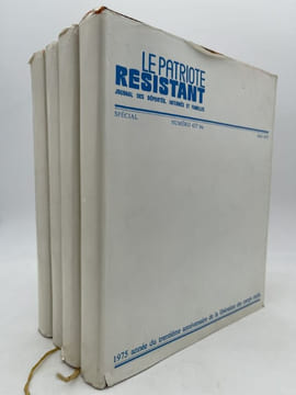 Le patriote résistant. Numéro spécial 427 bis - 1975. Année du trentième anniversaire de la libération des Camps Nazis. 4 Volumes. Les témoins de la ...