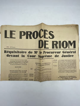 Le procès de Riom. PROCES DE RIOM ]