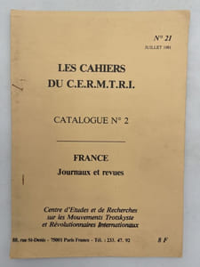 Les cahiers du C.E.R.M.T.R.I. France - Journaux et revues. Catalogue N°2