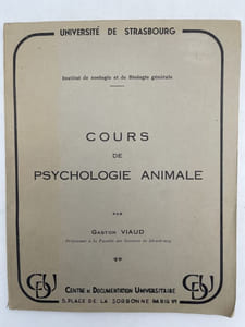Cours de psychologie animale