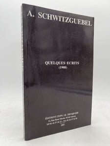 Quelques écrits. 1908
