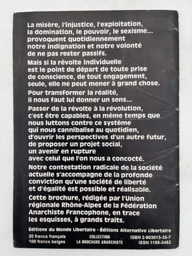 L'Aanarchisme aujourd'hui. Un projet pour la révolution sociale . ANARCHISME ]