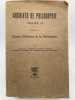 Archives de philosophie . Volume IX, cahier III. Etudes d'histoire de la philosophe. SOUILHE J - BREMOND A- MUGNIER R - PIALAT E etc
