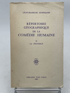 Répertoire géographique de la comédie humaine. II. La province 