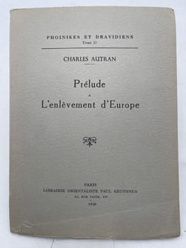 Prélude à l'enlèvement d'Europe. AUTRAN Charles 
