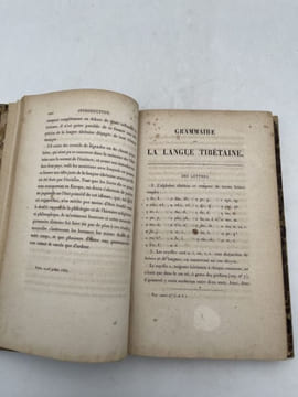 Grammaire de la Langue Tibétaine. FOUCAUX Philippe-Edouard