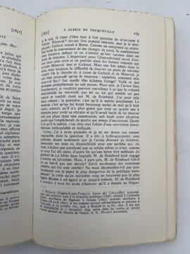 Alexis de Toqueville. Oeuvres Complètes. Tome IX : Correspondance d'Alexis de Toqueville et d'Arthur de Gobineau. TOQUEVILLE Alexis de - GOBINEAU ...