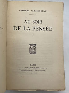Au soir de la pensée