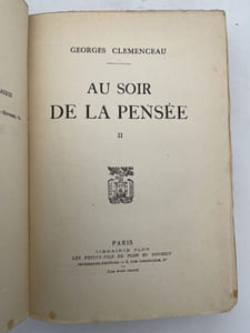 Au soir de la pensée
