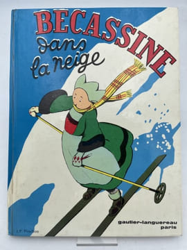 Becassine dans la neige. CAUMERY