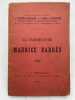 La candidature Maurice Barrès. ACTION FRANCIASE ]