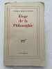 Eloge de la philosophie. MERLEAU-PONTY Maurice