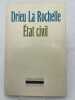 Etat civil. DRIEU LA ROCHELLE 