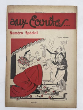 Aux écoutes, N°889 du 1er juin 1935. LEVY Paul