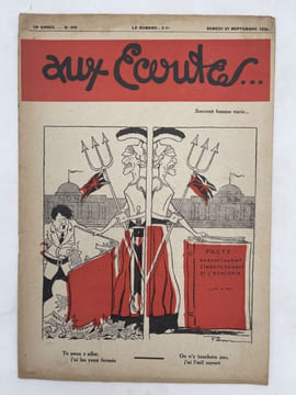 Aux écoutes, N°905 du 21 septembre 1935. LEVY Paul
