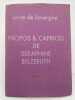 Propos & caprices de Seraphien Belzebuth. LAVERGNE Anne de 