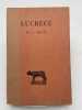De la nature . Tome 2. LUCRECE 