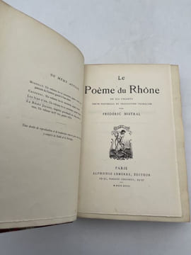 Le poème du Rhône en XII chants. Texte provençal et traduction française. MISTRAL Frédéric