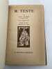 M. Teste. VALERY Paul 