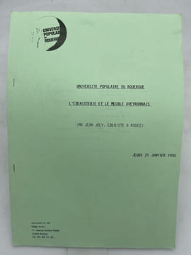 L'Ebénisterie et le meuble aveyronnais. JOLY Jean, Ebéniste à Rodez