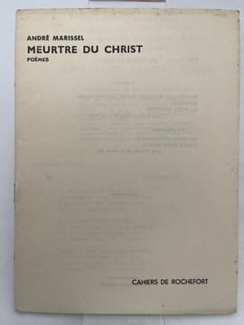 Meurtre du Christ. MARISSEL André
