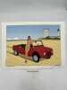 Sur la route. Voiture de plage. Original numéroté. MARIN Olivier