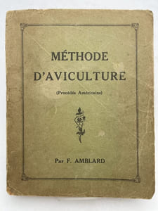Méthode d'aviculture. Procédé américian