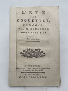 L'été des coquettes. Comédie
