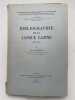 Bibliographie de la langue latine 1880 - 1948 . COUSIN Jean 