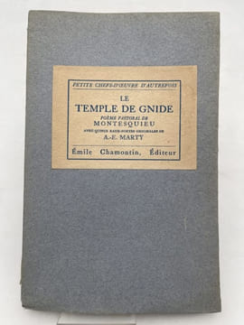 Le temple de Gnide. Poème Pastoral . MONTESQUIEU - MARTY A. E