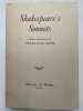 Shakespeare's Sonnets. JOUVE Pierre Jean ] 