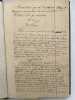 Inventaire général des papiers, titres et documents concernant la Commanderie de Saint Félix de Sorgues (Aveyron) et de ses membres. MANUSCRIT ...