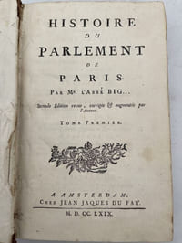 Histoire du Parlement de Paris