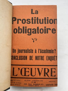 L'oeuvre. 1913 - 1914. 15 numéros