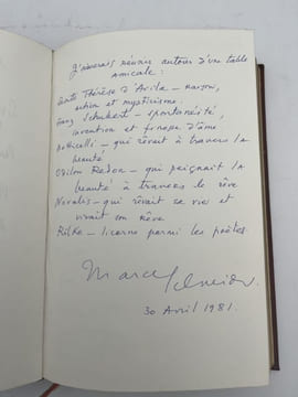 Manuscrit . "Dîner". ALBUM AMICORUM