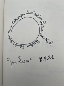 Manuscrit . "Dîner"