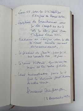 Manuscrit . "Dîner". ALBUM AMICORUM