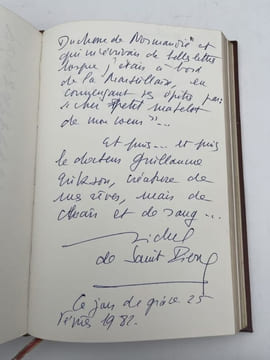 Manuscrit . "Dîner". ALBUM AMICORUM