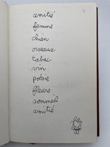Manuscrit ." Les dix mots". 3 volumes