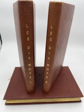 Manuscrit ." Les dix mots". 3 volumes. ALBUM AMICORUM