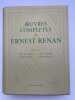 Oeuvres compl&egrave;tes. Tome IV : Vie de J&eacute;sus - Les Apotres - Saint Paul - L'Ant&eacute;christ. RENAN Ernest