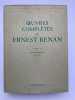 Oeuvres compl&egrave;tes. Tome X : Correspondance 1845-1892. RENAN Ernest