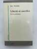 Liberté et sacrifice. Ecrits politiques. PATOCKA Jan