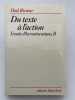 Du texte &agrave; l'action. Essai d'herm&eacute;neutique, II. RICOEUR Paul