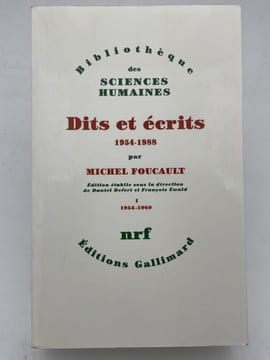 Dits et écrits. 1954 - 1988. Tome 1. 1954 - 1969. FOUCAULT Michel