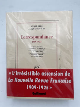 Correspondance. 1909 - 1925. GIDE André - RIVIERE Jacques