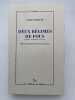 Deux r&eacute;gimes de fous. Textes et entretiens 1975 - 1995. DELEUZE Gilles