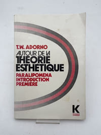 Autour de la théorie esthétique. Paralipomena. Introduction première